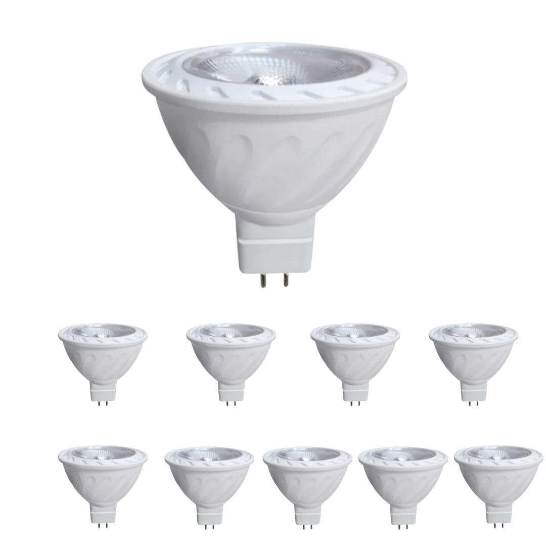 V.MAX MODI Set of 10 Dimmable LED Cup Light - Warm White, 6W | 450Lm Spot Light for Home, Office | Power Saving LED Under Cabinet Lights