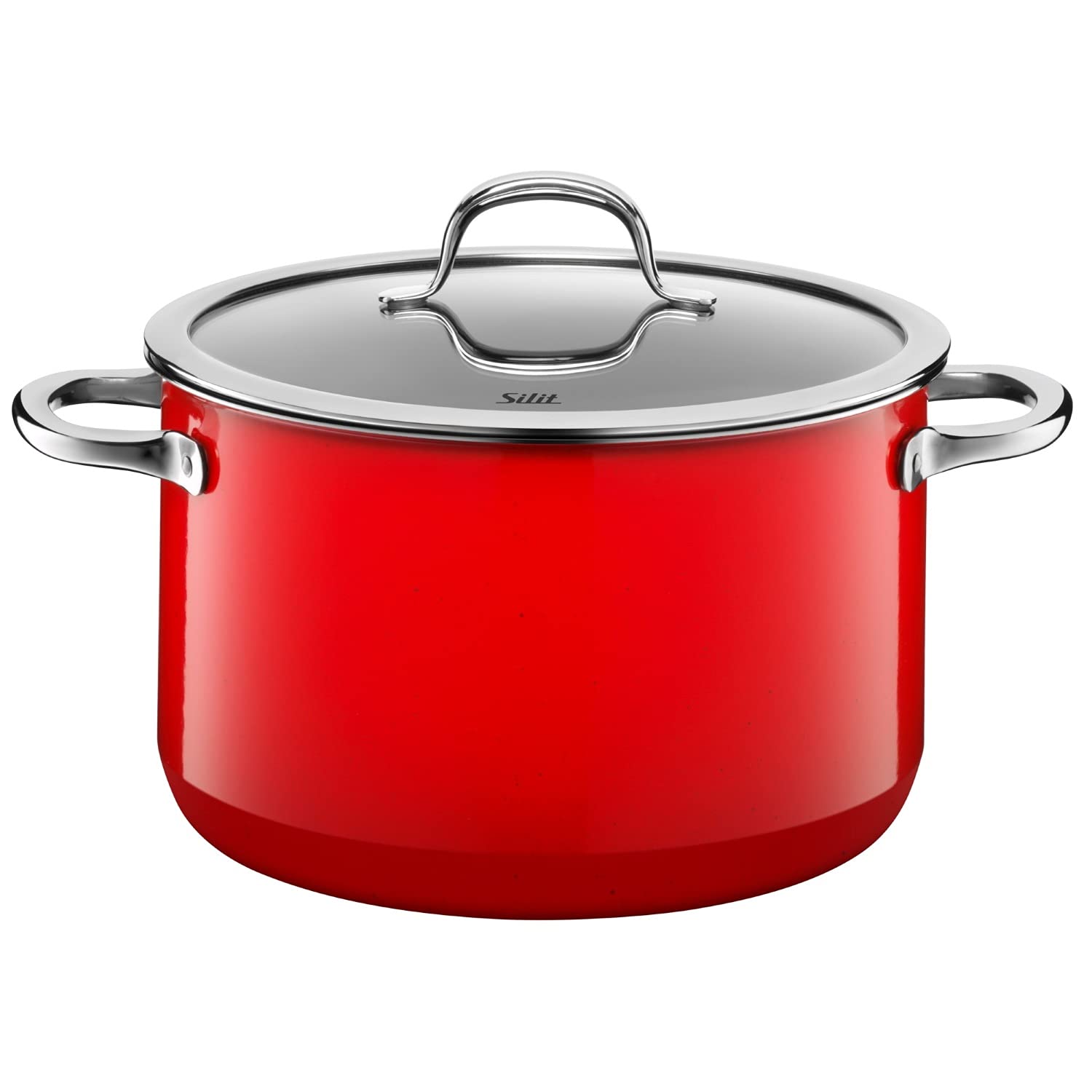 Silit"Passion High Casserole with Lid, Red, 24 cm