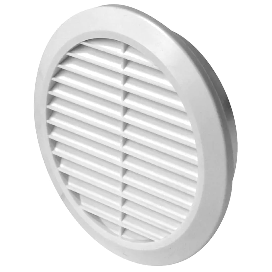 SolaDirectND 100 mm / 4 in Yellow Round Air Vent Grille Cover Ducting Ventilation Cover with Anti Fly Net Wall Ceiling