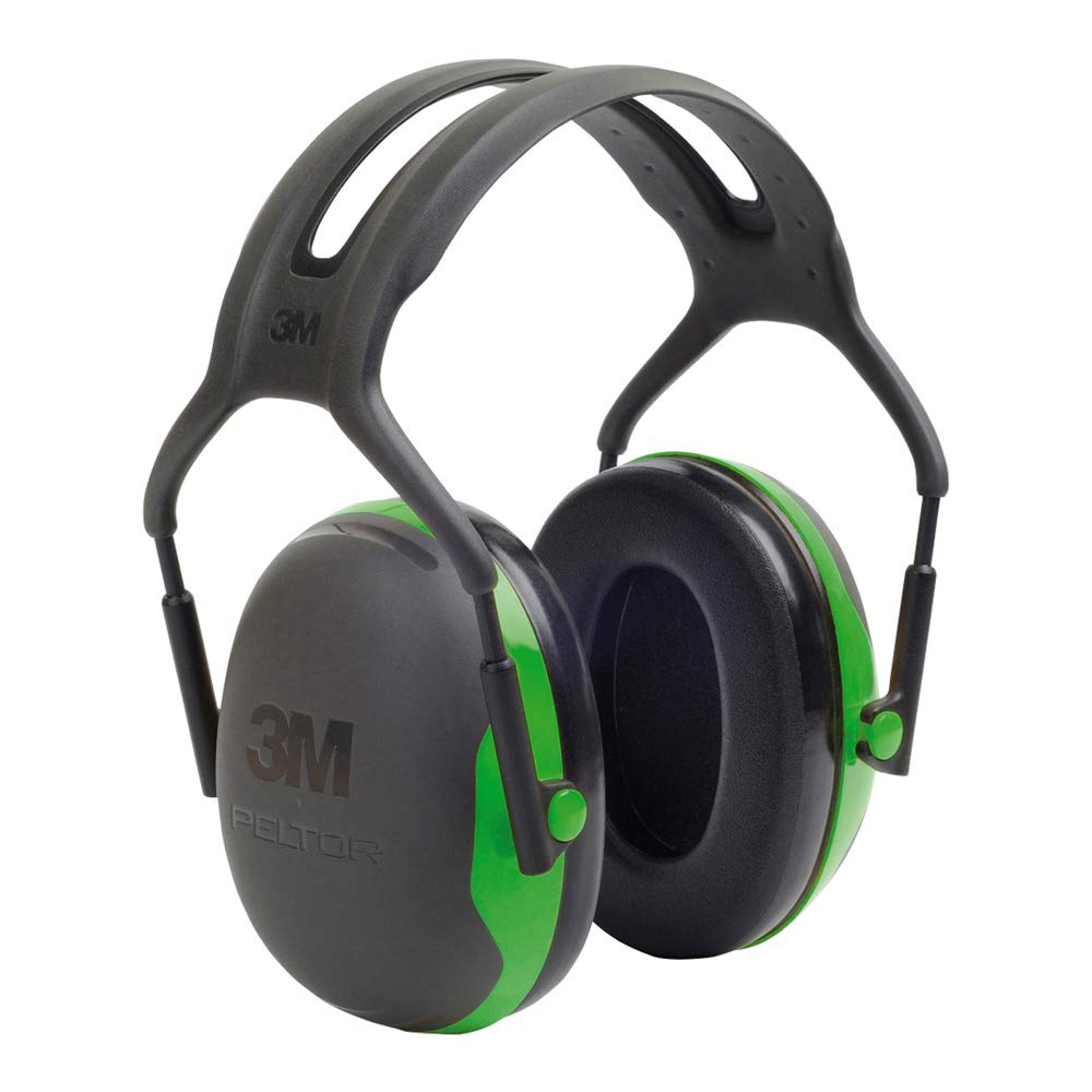 3MX1A Peltor Black and Green Model X1A/37270(AAD) Over-The-Head Hearing Conservation Earmuffs, English, 30.68 fl. oz., Plastic, 5.7" x 4.5" x 8.2"