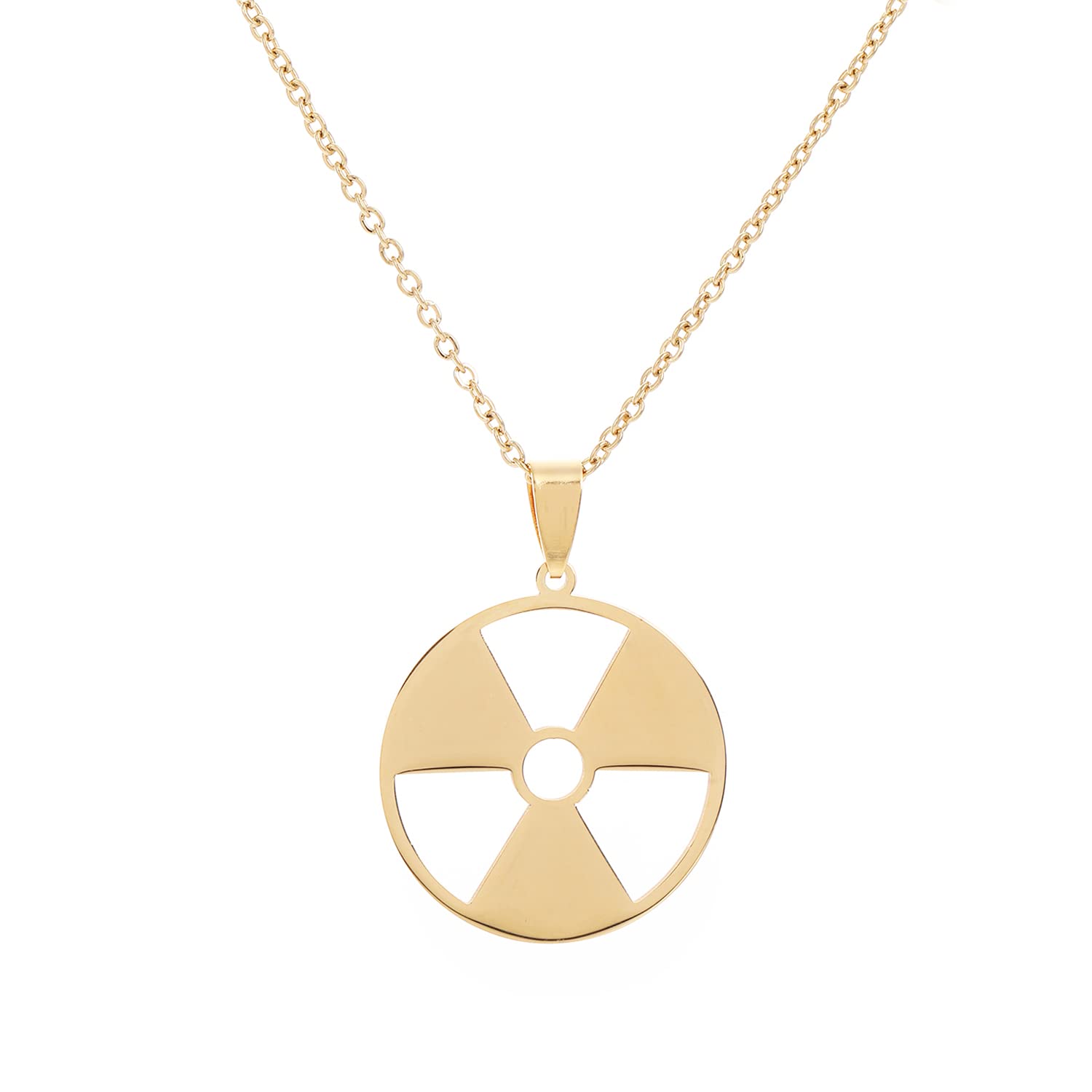 LLYANZLLYANZ Radiation Hazard Symbol Pendant Necklace