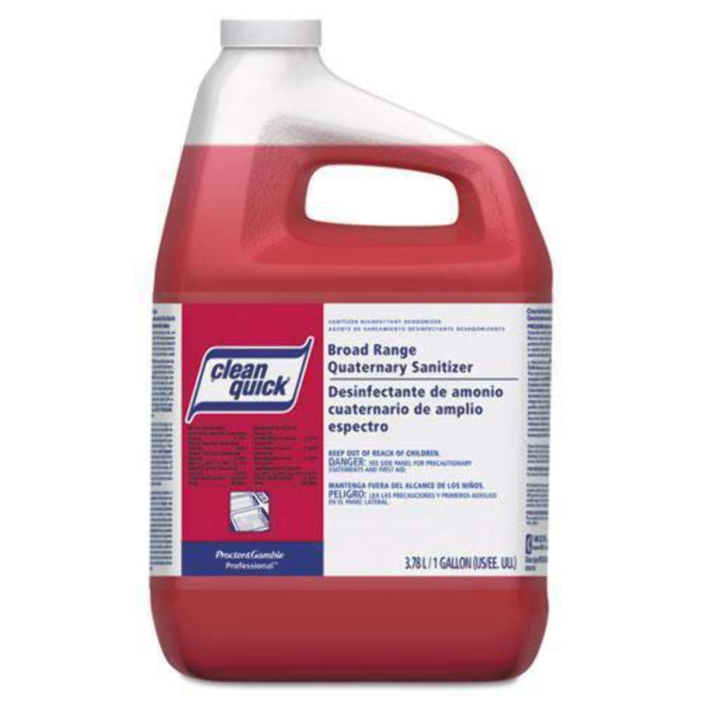 Clean Quick Broad Range Quaternary Sanitizer, Sweet Scent, 1 Gal Bottle, 3/carton