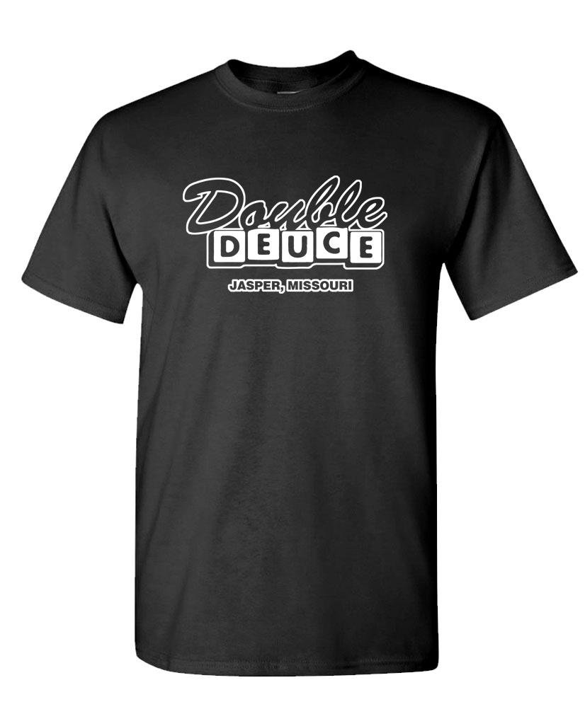 The GoozlerDouble Deuce Jasper Missouri - Road Swayze - Mens Cotton T-Shirt