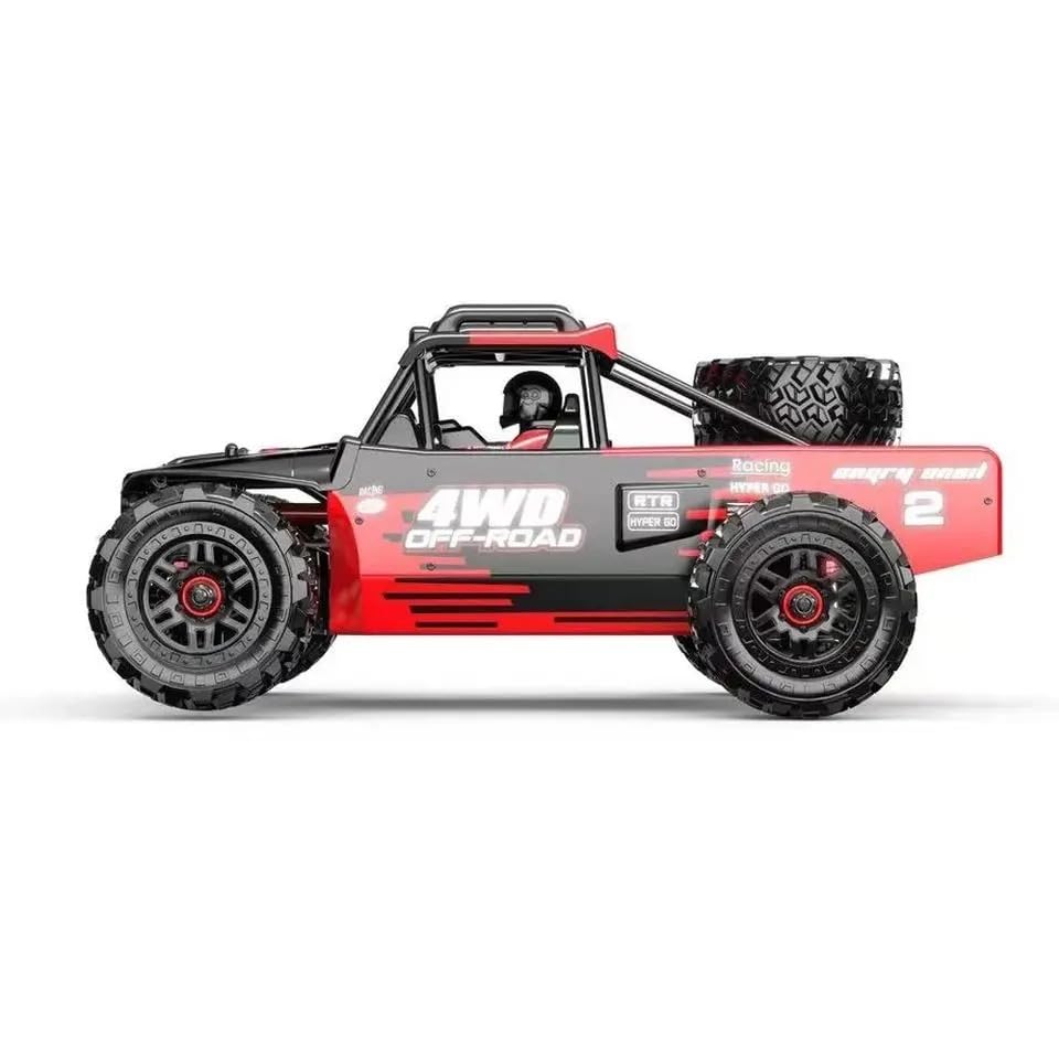 MZtoyz Hyper Go 14209 RC Car - 4WD 1/14 Scale, Brushless Motor, 55km/h Off-Road Racing, All-Metal Shock Absorbers, Customizable, Dual-Battery Compatible