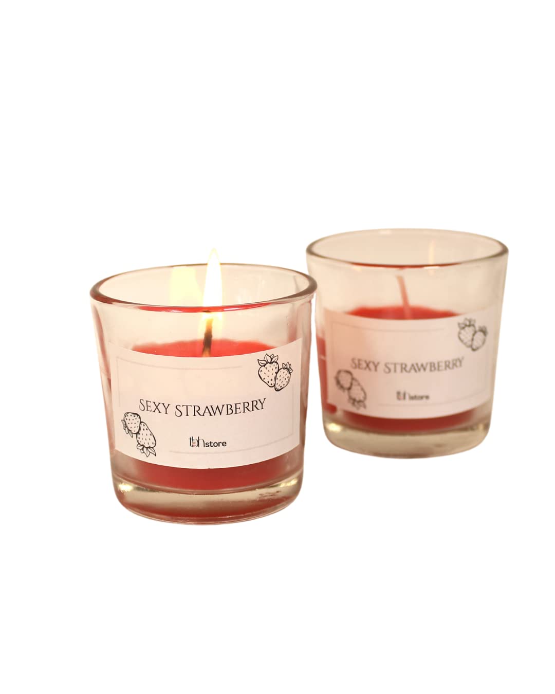 TBH Votive Candle|Scented Candle|Aroma Candles|Home Decor|Home Decor Candles|Tbh Store|Home Decoration for Occasion|6 Hours Burn time|Paraffin Wax|Pack of 1|Sexy Strawberry