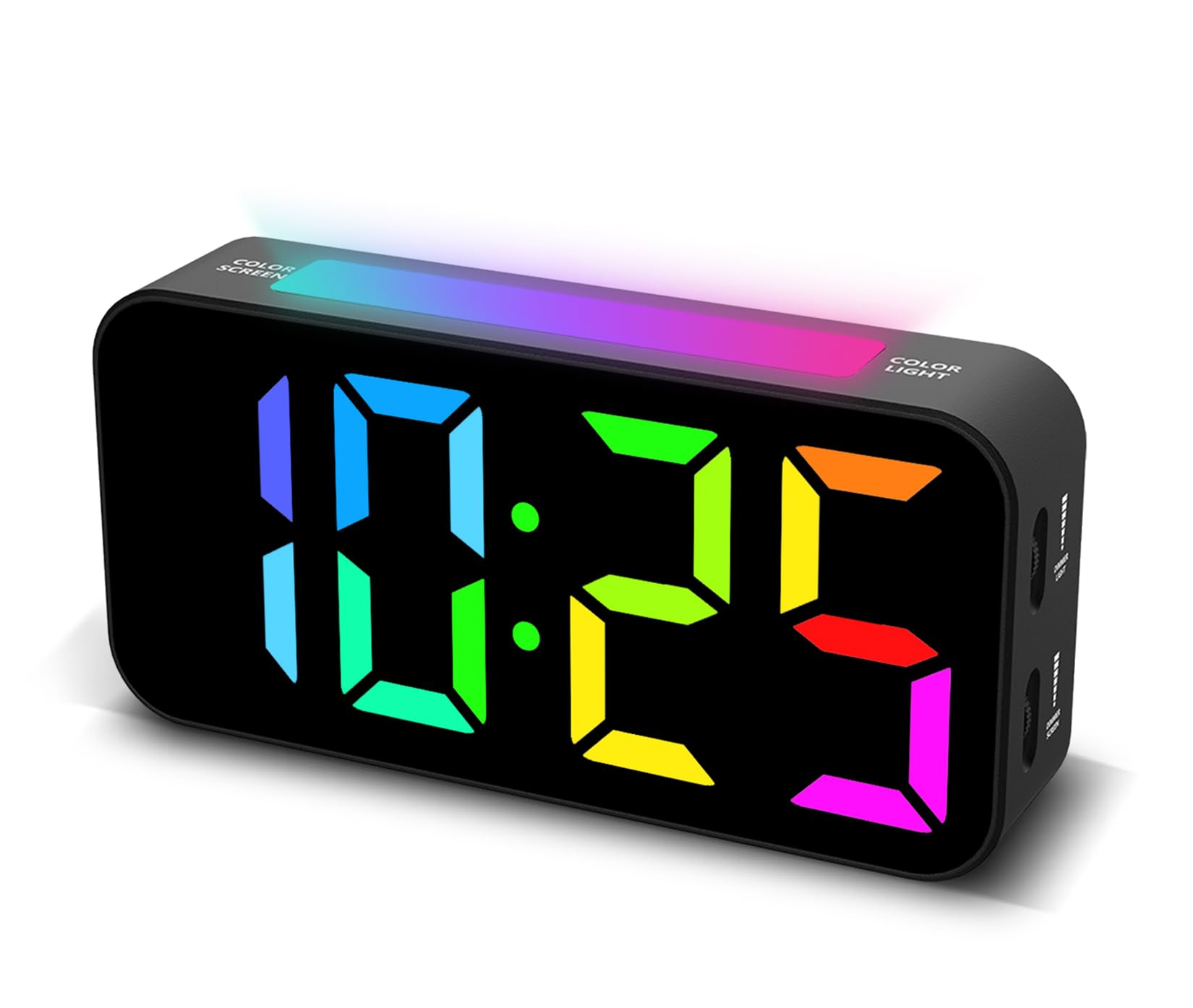 Loud Alarm Clocks for Bedrooms Heavy Sleepers, Digital Clock with Night Light, Large Display, Dual Alarm, Snooze, Dimmable Bedside Alarm Clock for Kids Teens Boys Girls