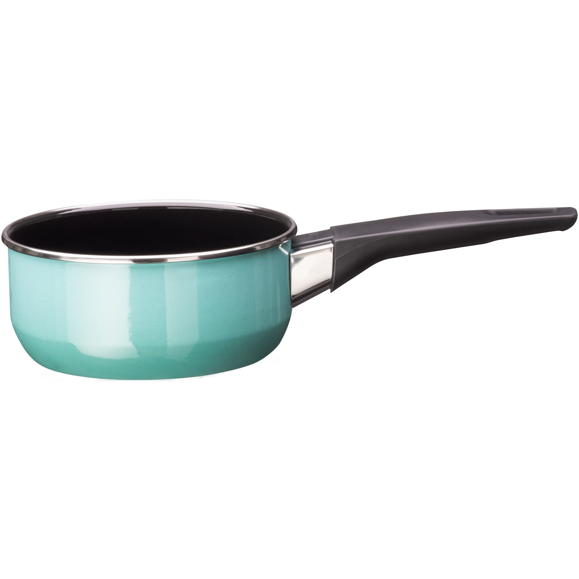 Silit Modesto Line Saucepan 16 cm without Lid Cooking Pot 1.3 L Milk Pan Silargan Functional Ceramic Pot Induction Green