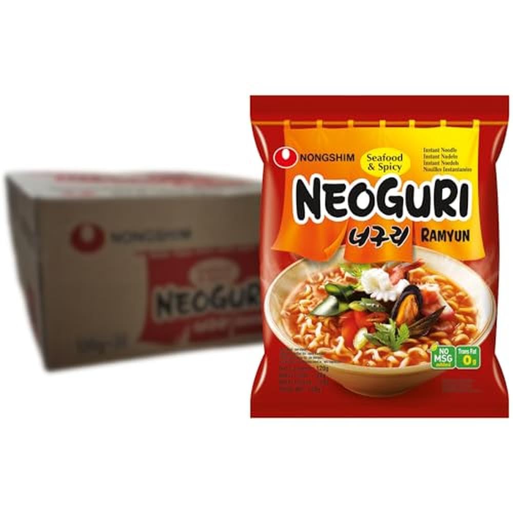 NongshimNeoguri Hot Instant Noodles, 120 g, Pack of 20