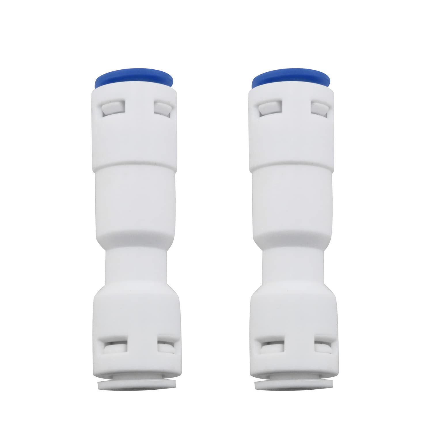 Check Valve DGZZI 2PCS 3/8" One Way Push Fit Straight Quick Connect Check Valves for RO Pure Water Reverse Osmosis System, 3/8Inch Push to Connect One Way Check Valve