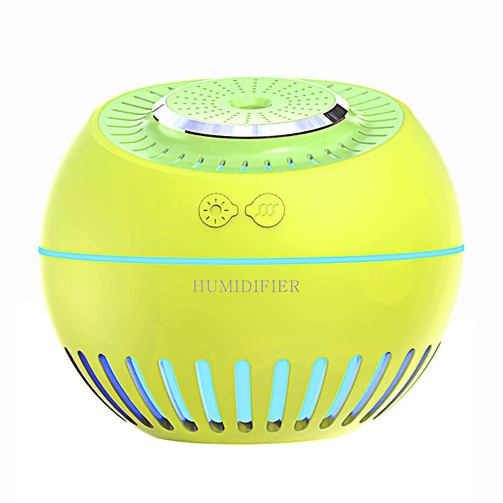 Orsda Usb Mini Portable Ultrasonic Air Aroma Essential Oil Diffuser Humidifiers Cool Mist Humidifier for Bedroom Home Baby Room Office 380ml 7 Color Night Light