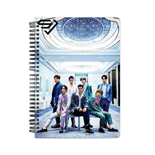 Adullam SUPER JUNIOR Kpop Notebook A5 Size (5.8 x 8.3 inches) | Time Slip | SUPER JUNIOR Mr. Simple Notebook | SUPER JUNIOR Play