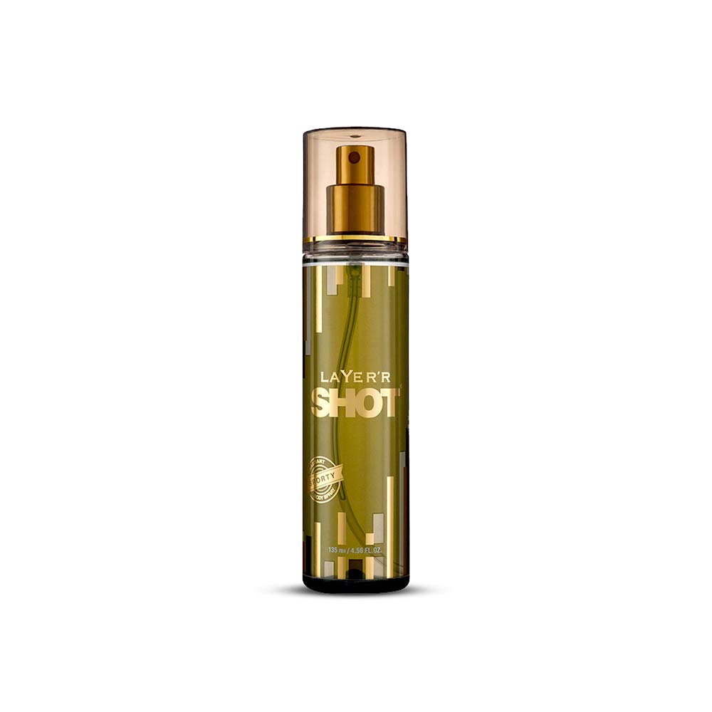 Layer'r Shot Fresh Gold Sporty Body Spray for men 135 ml