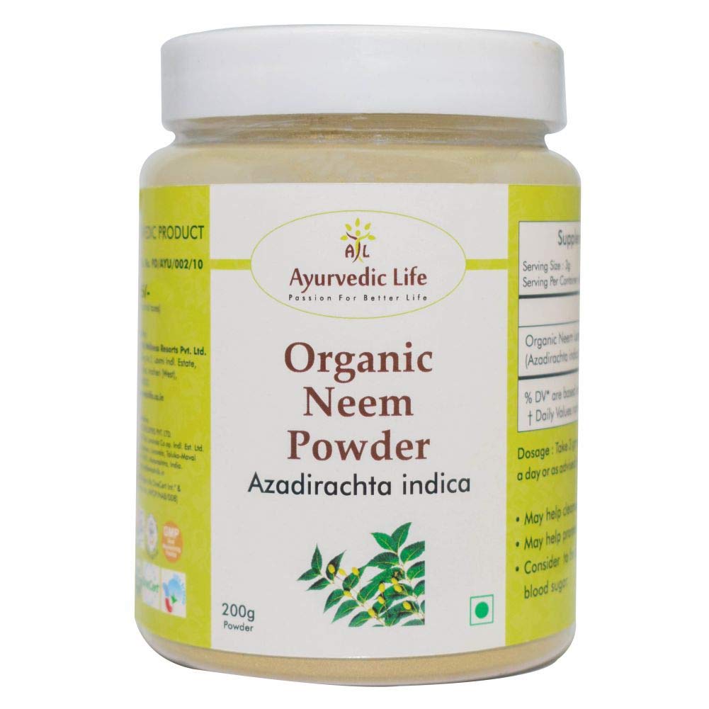 AL Ayurvedic Life Organic Neem powder Neem Leaves Powder - 200 gms