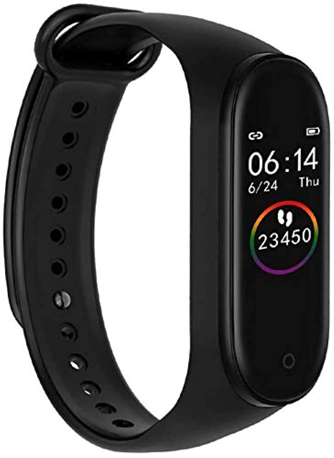 Smart Bracelet M4 Wrist Band, Fitness Tracker, Water Proof & Heart Rate Monitor (Black)