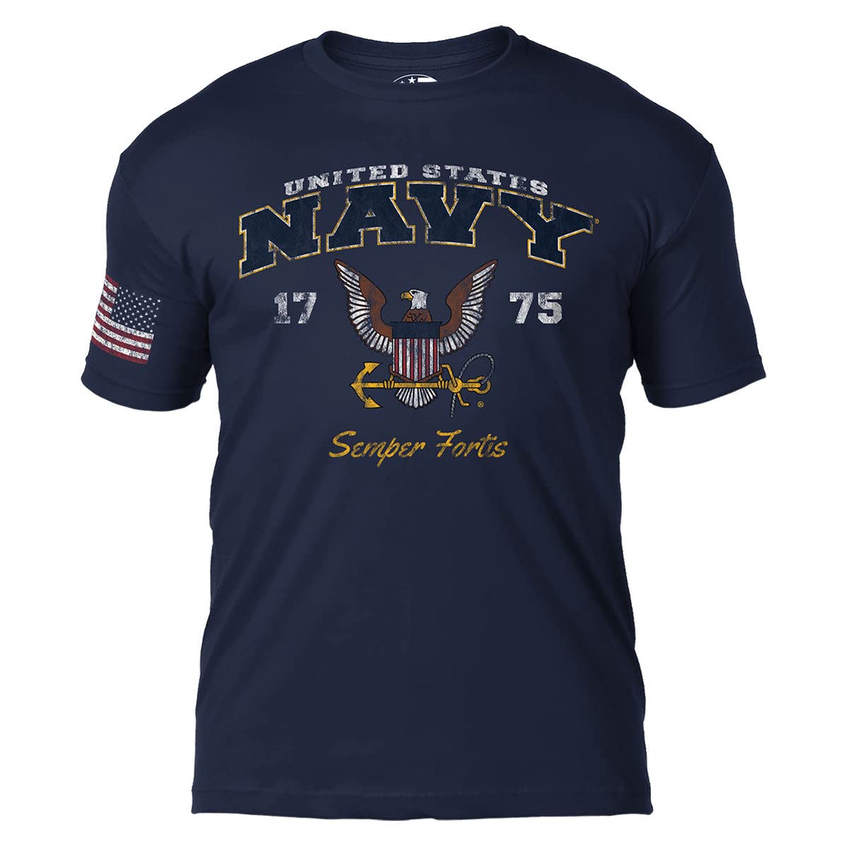 7.62 DesignUS Navy Vintage Military Men's T-Shirt