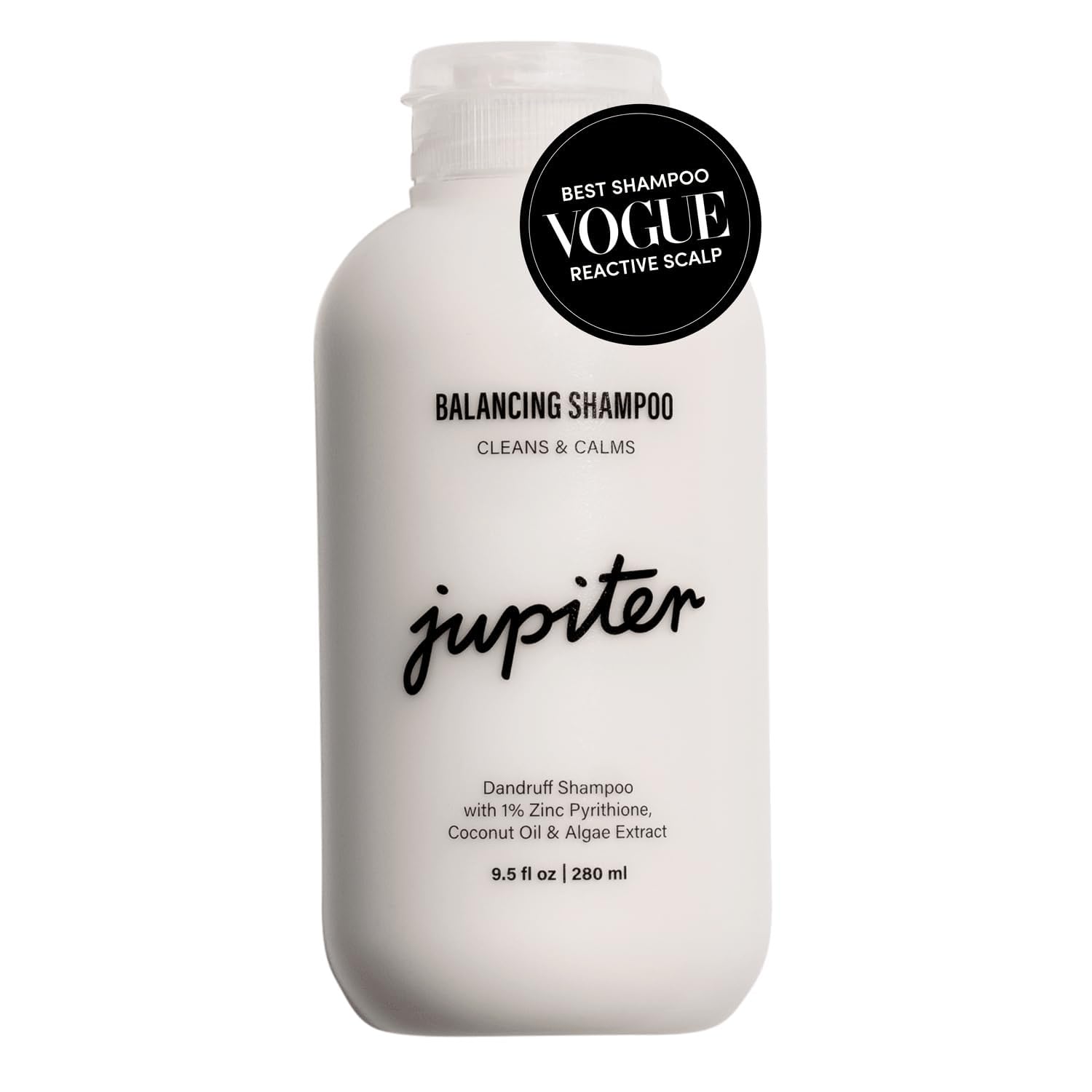 Jupiter Anti Dandruff Shampoo For Women & Men - Physician-Formulated For Flaky, Itchy, Oily, Dry Scalp - Vegan, Sulfate Free - Color Safe & Paraben Free Anti-Dandruff Shampoo With Zinc - 9.5 fl oz