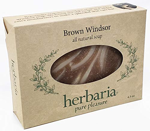 Herbaria Brown Windsor hand crafted all natural soap scented with essential oils