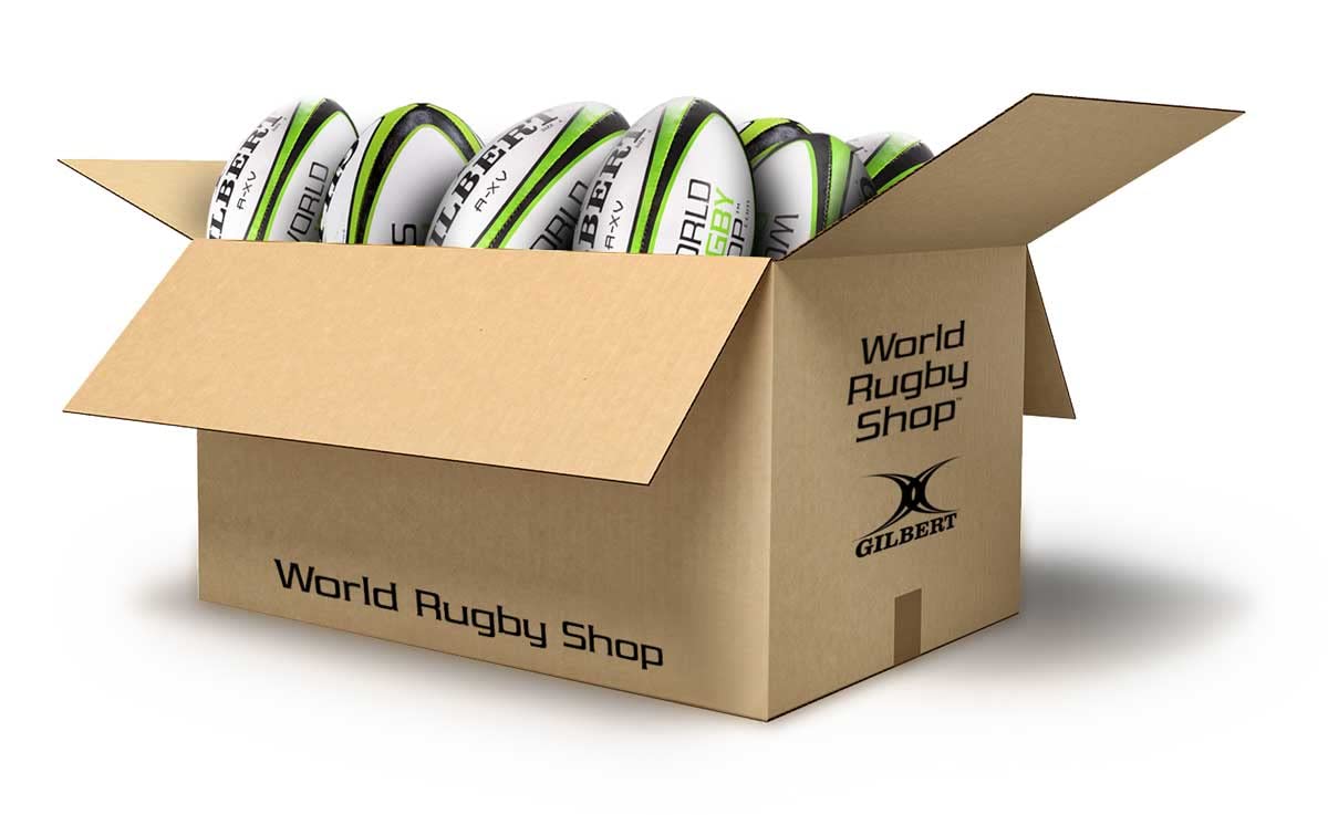 Gilbert WRS A-XV Size 5 Training Rugby Balls Box of 25