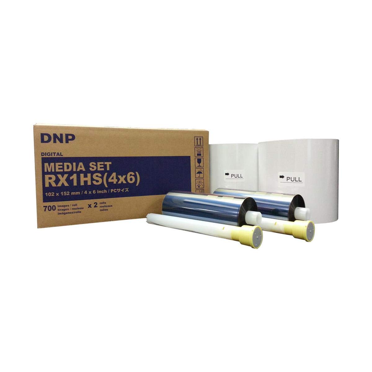 DNP4x6" Print Media for DS-RX1HS Dye Sub Printer; 700 Prints Per Roll; 2 Rolls Per Case (1400 Total Prints).