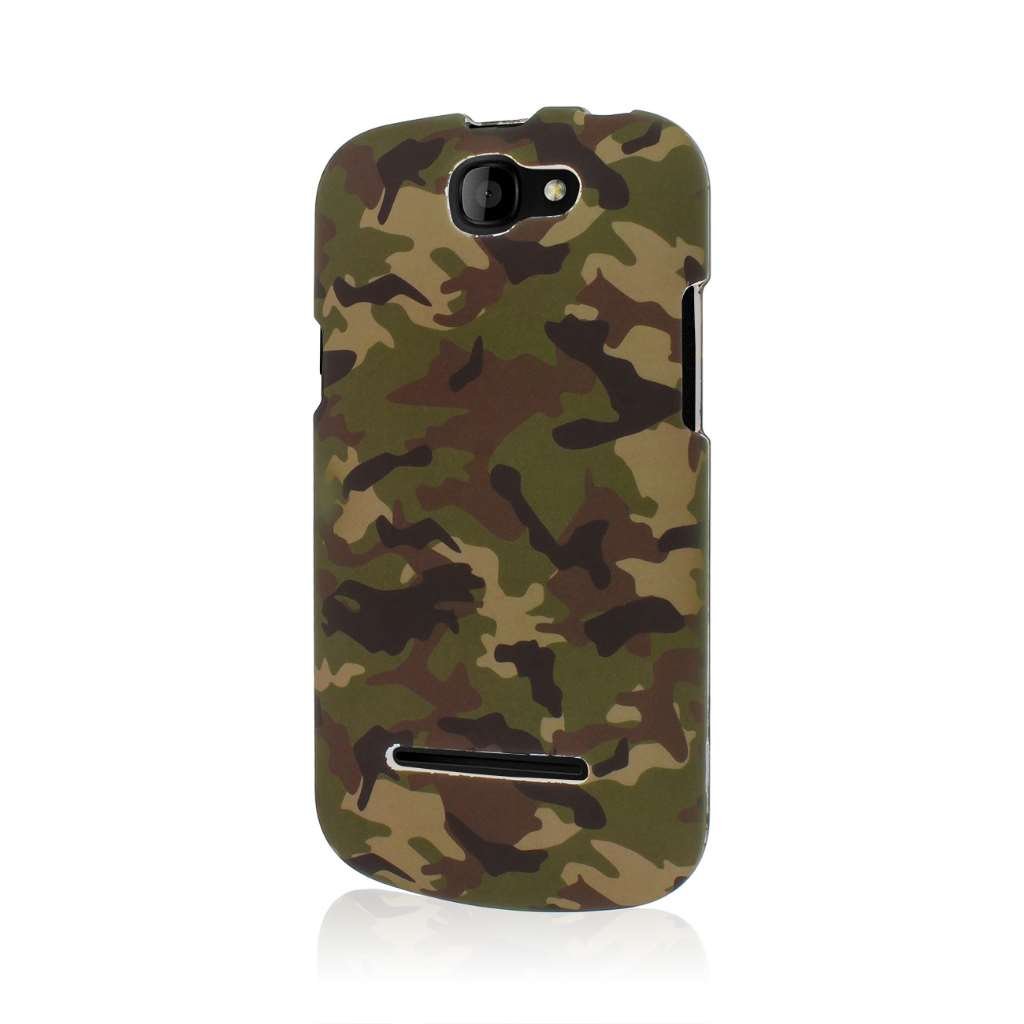 Empire Mpero Snapz Series Rubberized Case for BLU Dash 4.5 - Green Camouflage