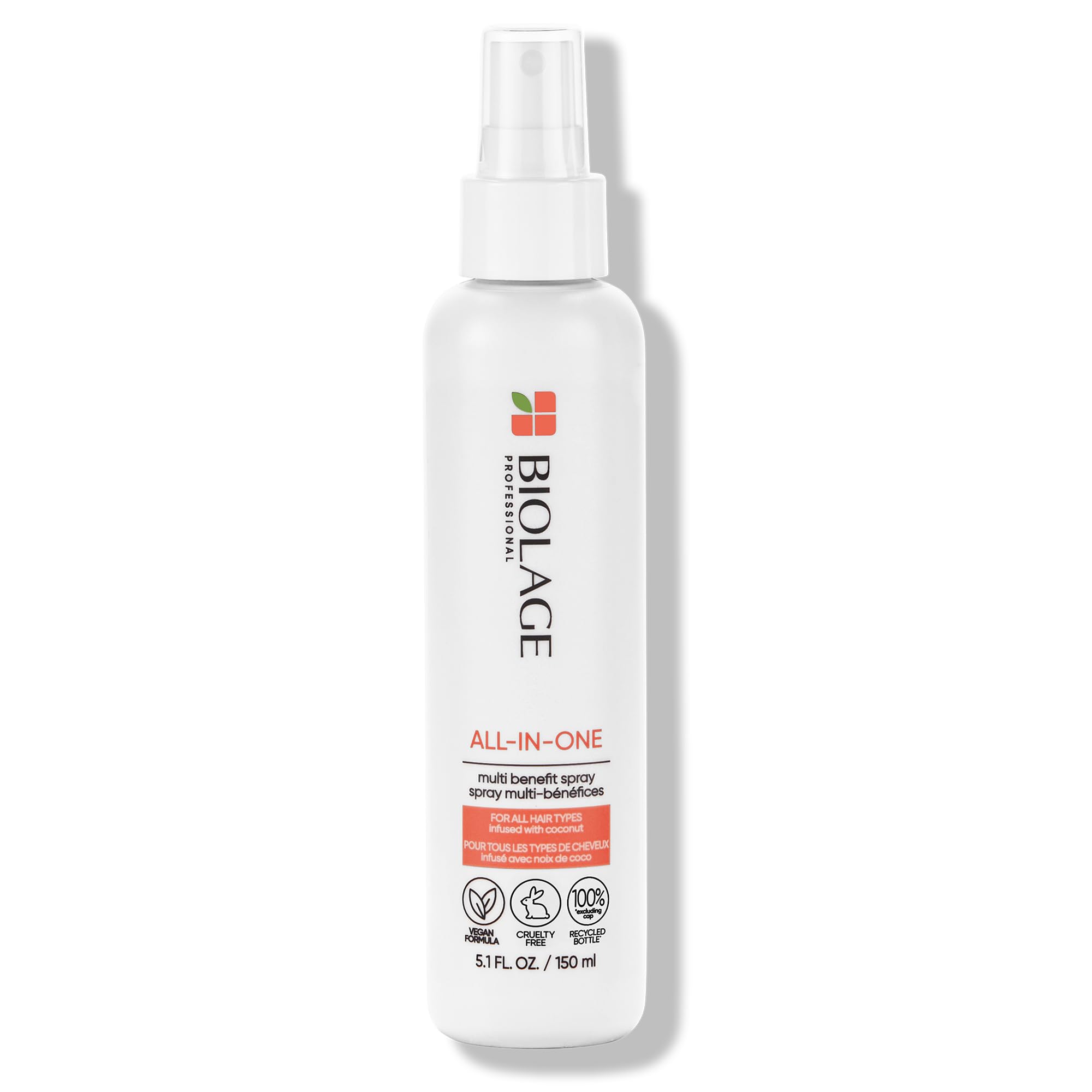 BiolageAll-In-One | Coconut Infusion Multi-Tasking Leave-In Treatment Spray Suitable For All Hair Types, 150ml