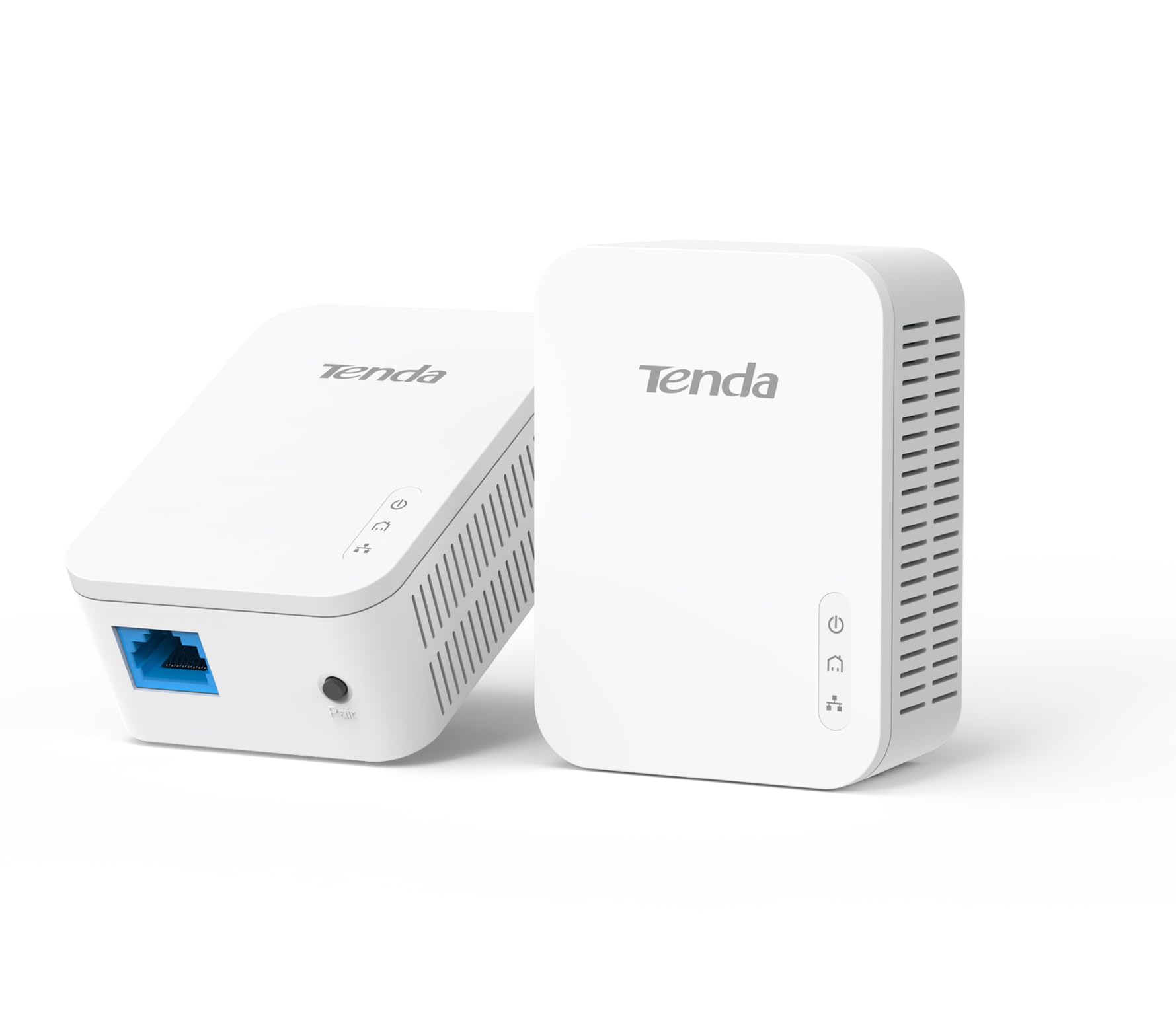 Tenda PH3 1000Mbps Powerline Adapter Kit with Single Port/Home Plug AV2 UK Extender, for fast & stable network expansion, UK Plug Version Pack of 2, White, AV1000