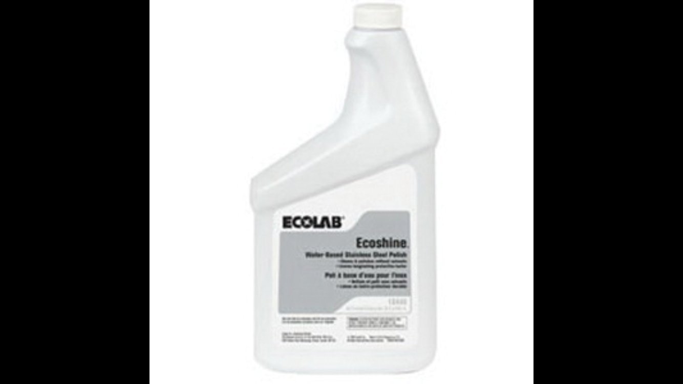 Ecolab Ecoshine 18440 Water Based Stainless Steel Polish- 32 Ounce Bottle