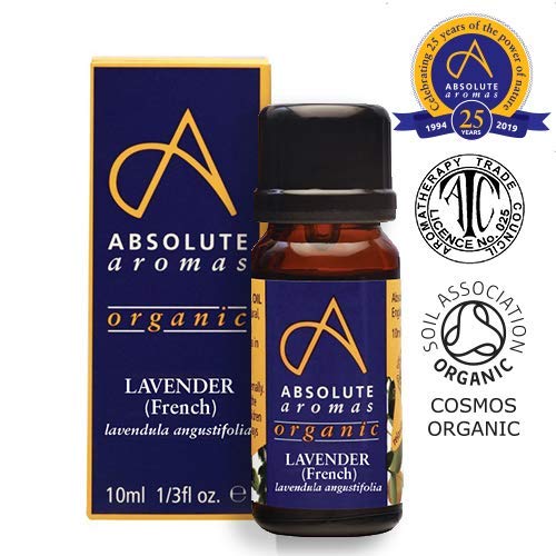 Organic Lavender French Essential Oil 10ml - 100% Pure, Natural, Certified Organic and Undiluted - for use in Aromatherapy, Massage or in a Diffuser