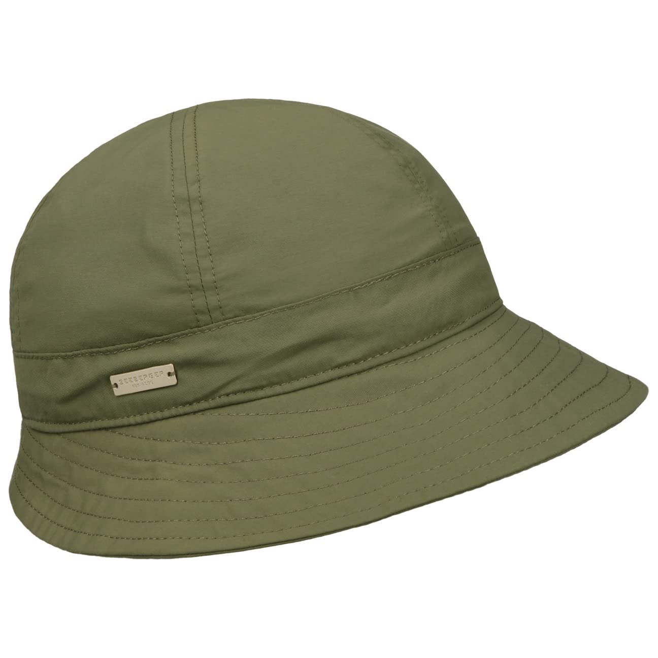 Seeberger Uni Anti-Rain Cloche Hat Women Olive One Size