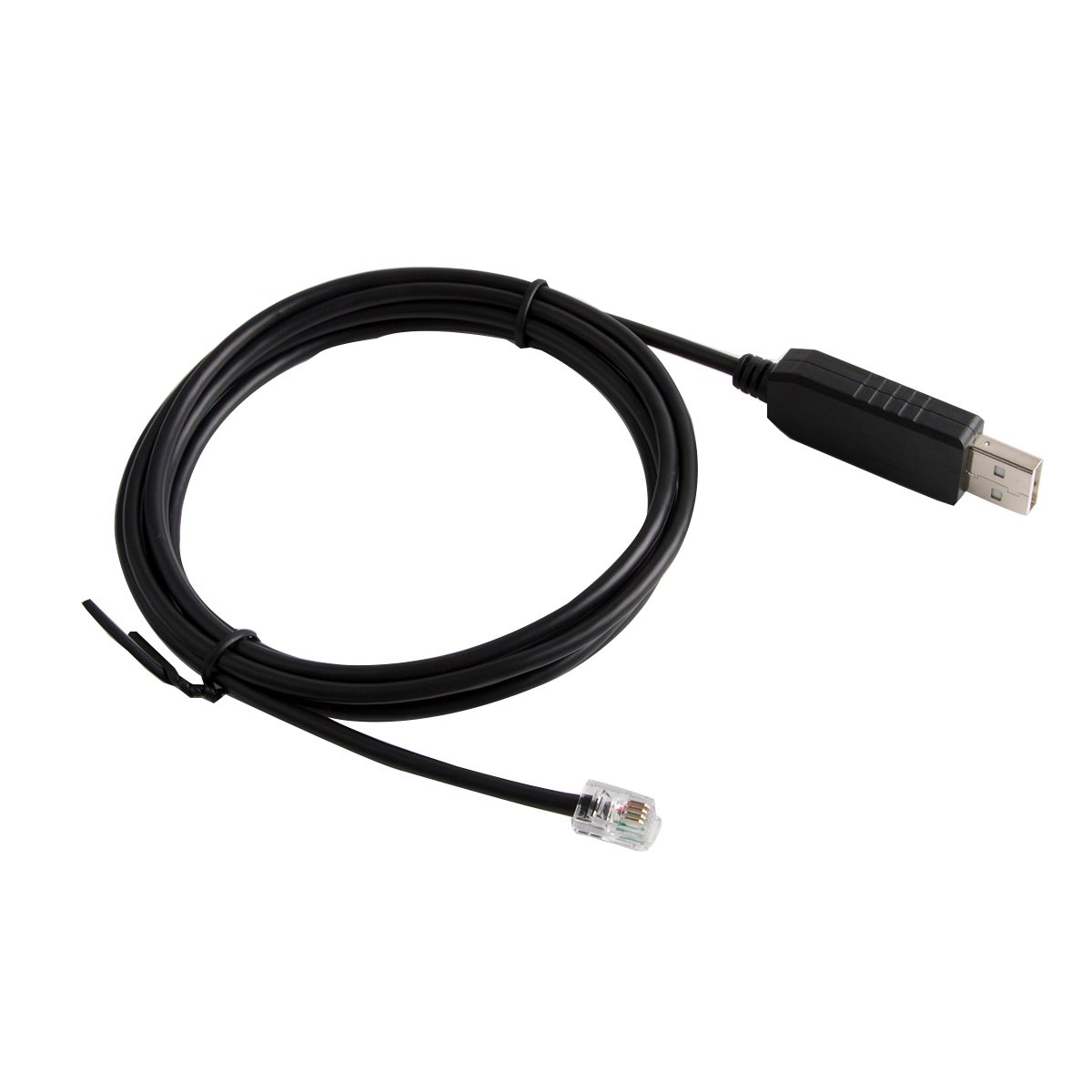 Meade 505 Telescope PC Cable CP2102 USB RS232 to 4P4C RJ10 Adapter Control Cable Compatible ETX-90 ETX-125 LXD75 LX80 LX90 497 AutoStar (Length:6 feet)