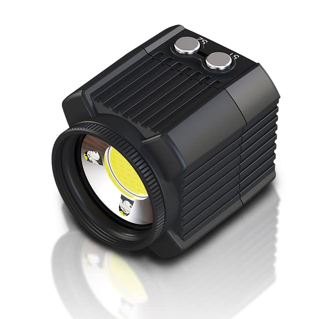 AECAM - Seafrogs SL-19 60Meter Waterproof Diving Fill LED Light 2000LM For TG6/5/4 Camera And ρһопе (Black)