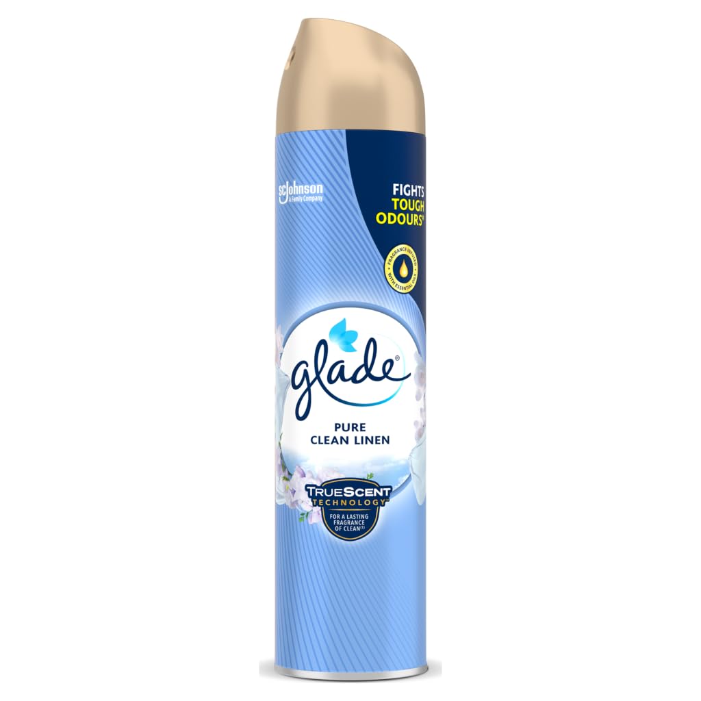 Glade Air Freshener, Aerosol Room Spray, Clean Linen, 300ml