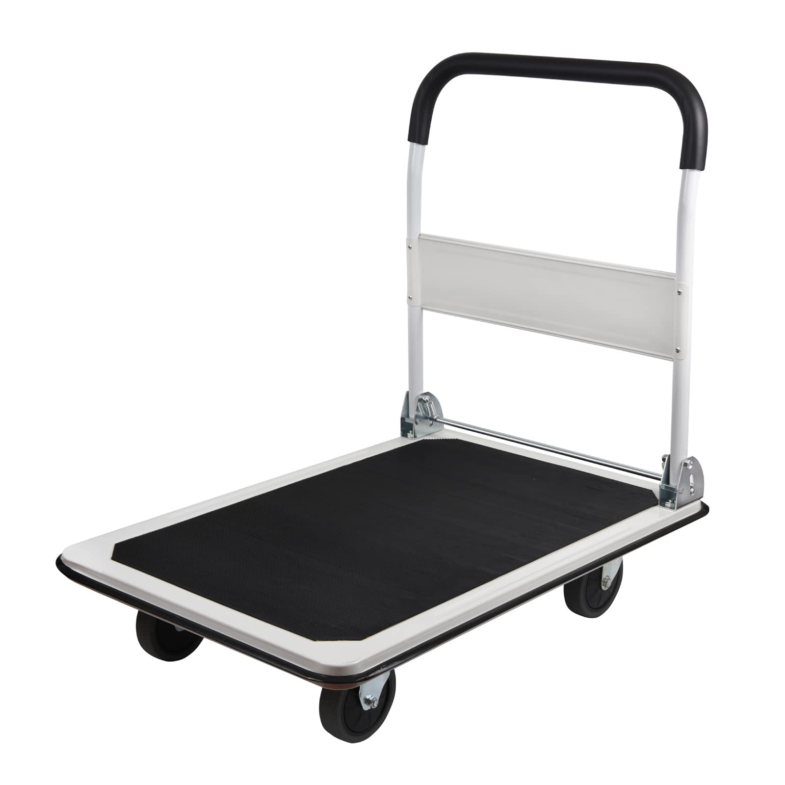 Platform Truck,Hand Truck Foldable Dolly Cart for Moving Easy Storage and 360 Degree Swivel Wheels 880lbs Weight Capacity 35.8x24x34.3in White