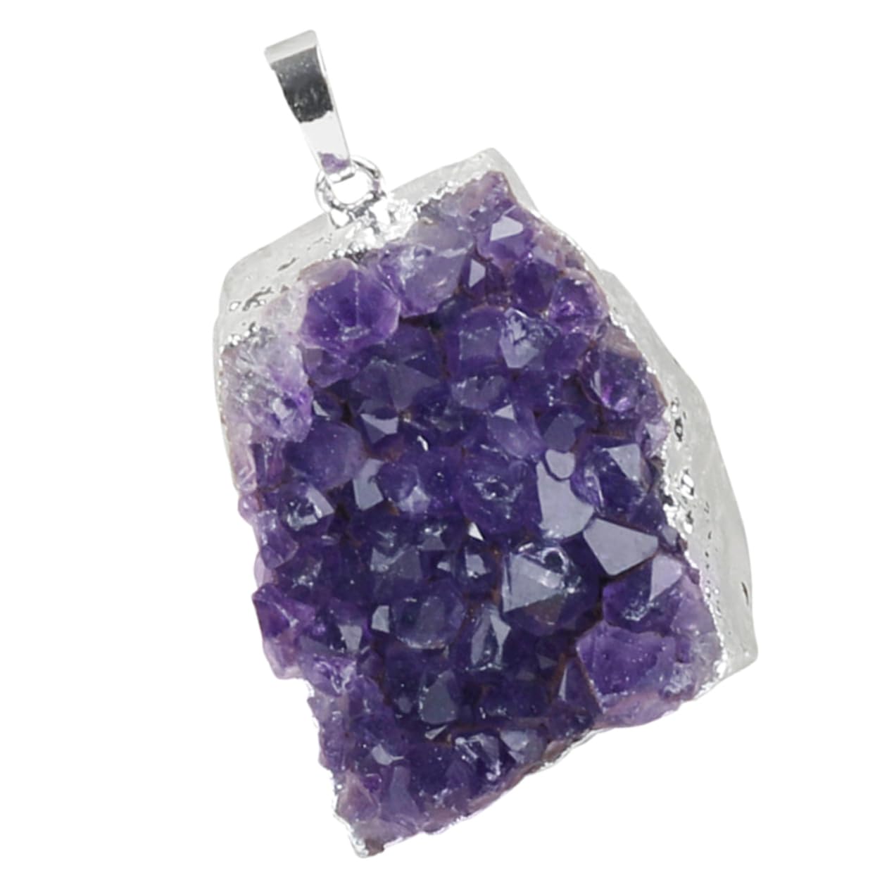 Tofficu Natural Crystal Pendant Diy Crystal Accessories Natural Crystal Cluster Delicate