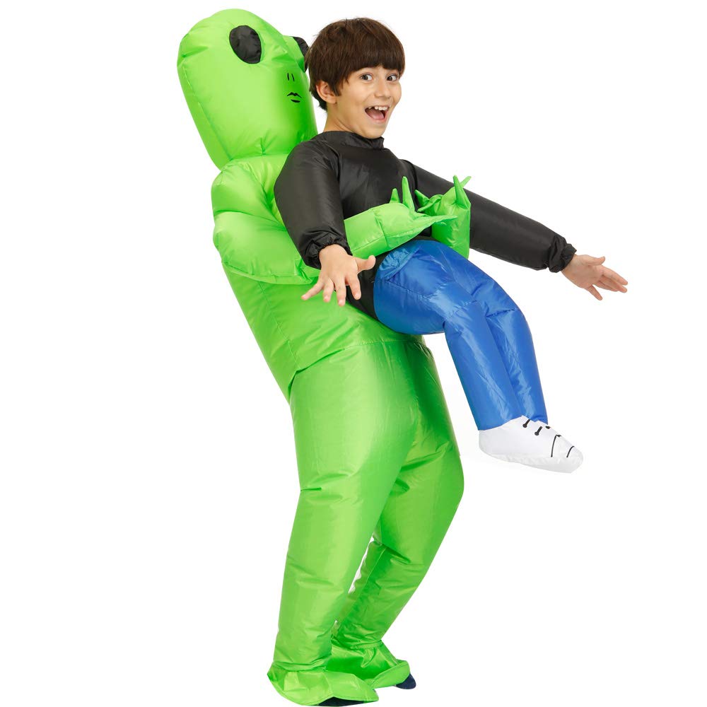 Decalare Inflatable Alien Costume For Adults and Kids,Alien Funny Blow Up Costumes,Halloween Costumes For Men/Women