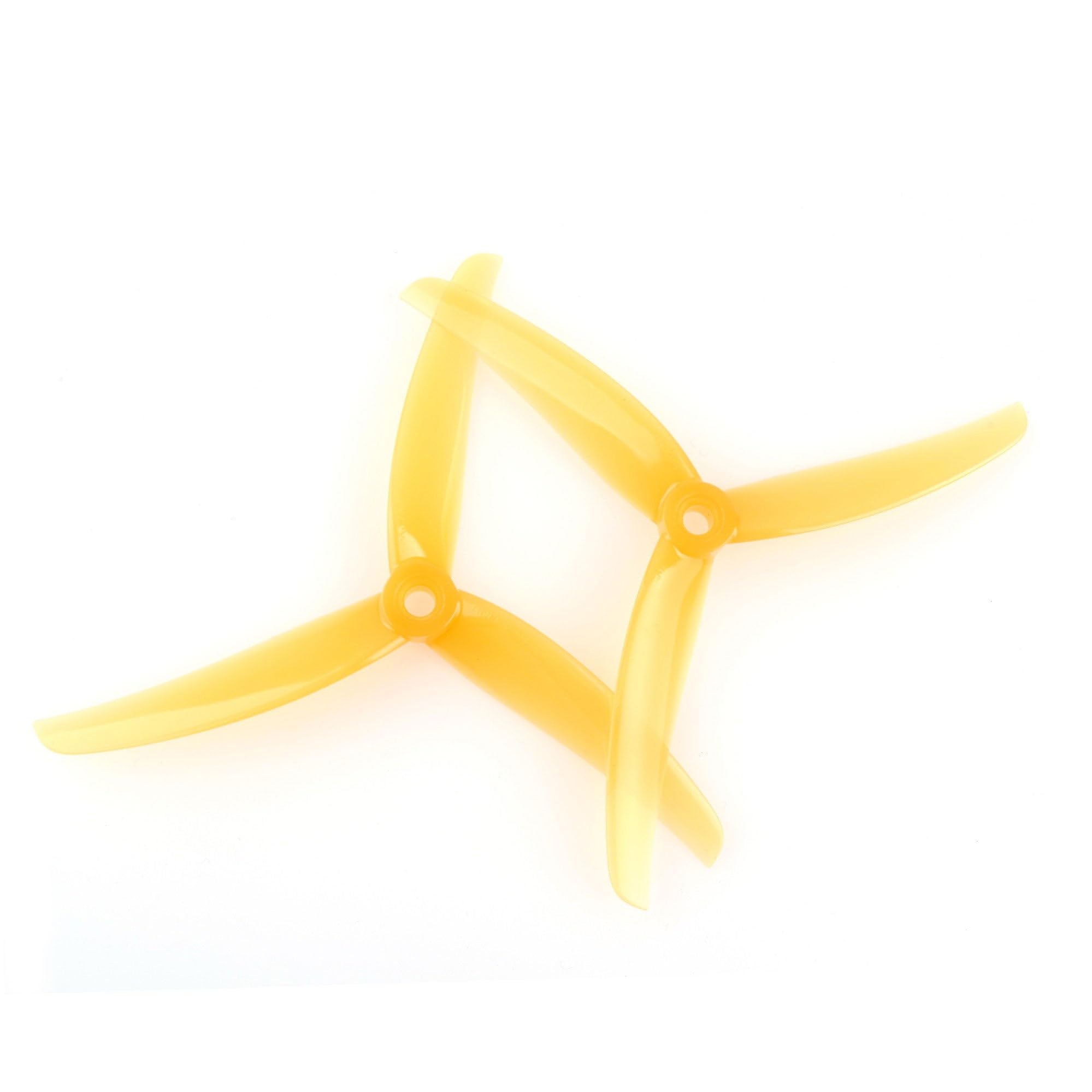 8pcs HQProp 4.9X3.7X3 J37 4.9 Inch 3-Blade Propellers Set (4X CW / 4X CCW) Poly Carbonate (Orange)