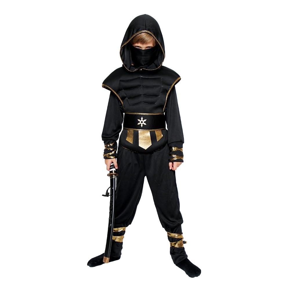 Mad Toys Ninja Outfit for Roleplay Trick or Treat Theme Party Halloween Child Costumes, 3-4 Years