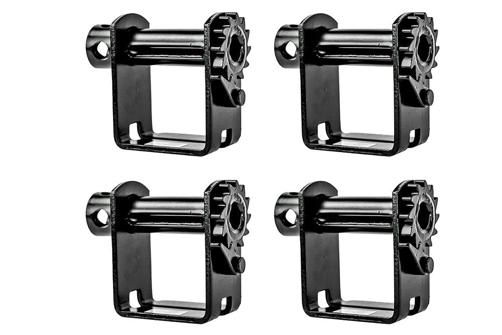 Zip's Double L Track Slider Flatbed Trailer Winch | Heavy Duty - Deep Style | 4 Pack