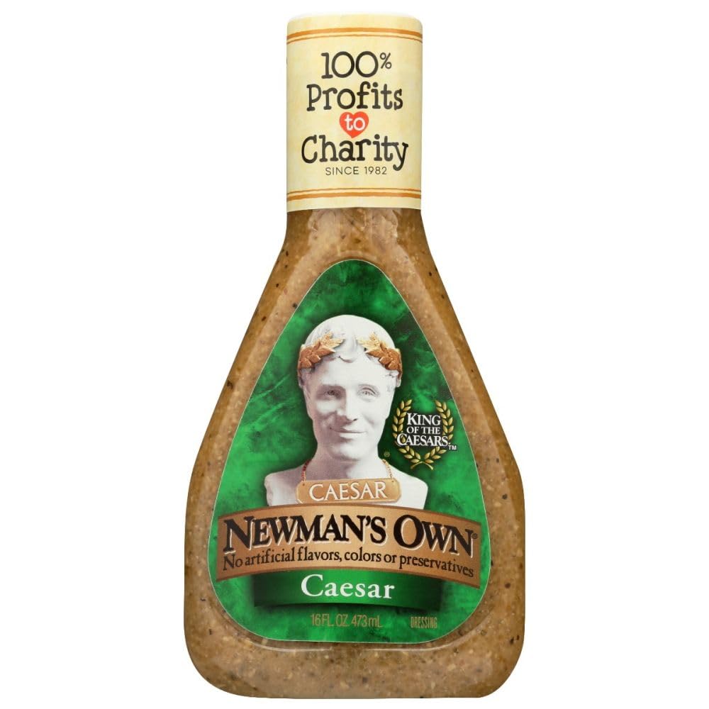 Newman's Own Salad Dressing Caesar, 16-Ounce (Pack of 3)