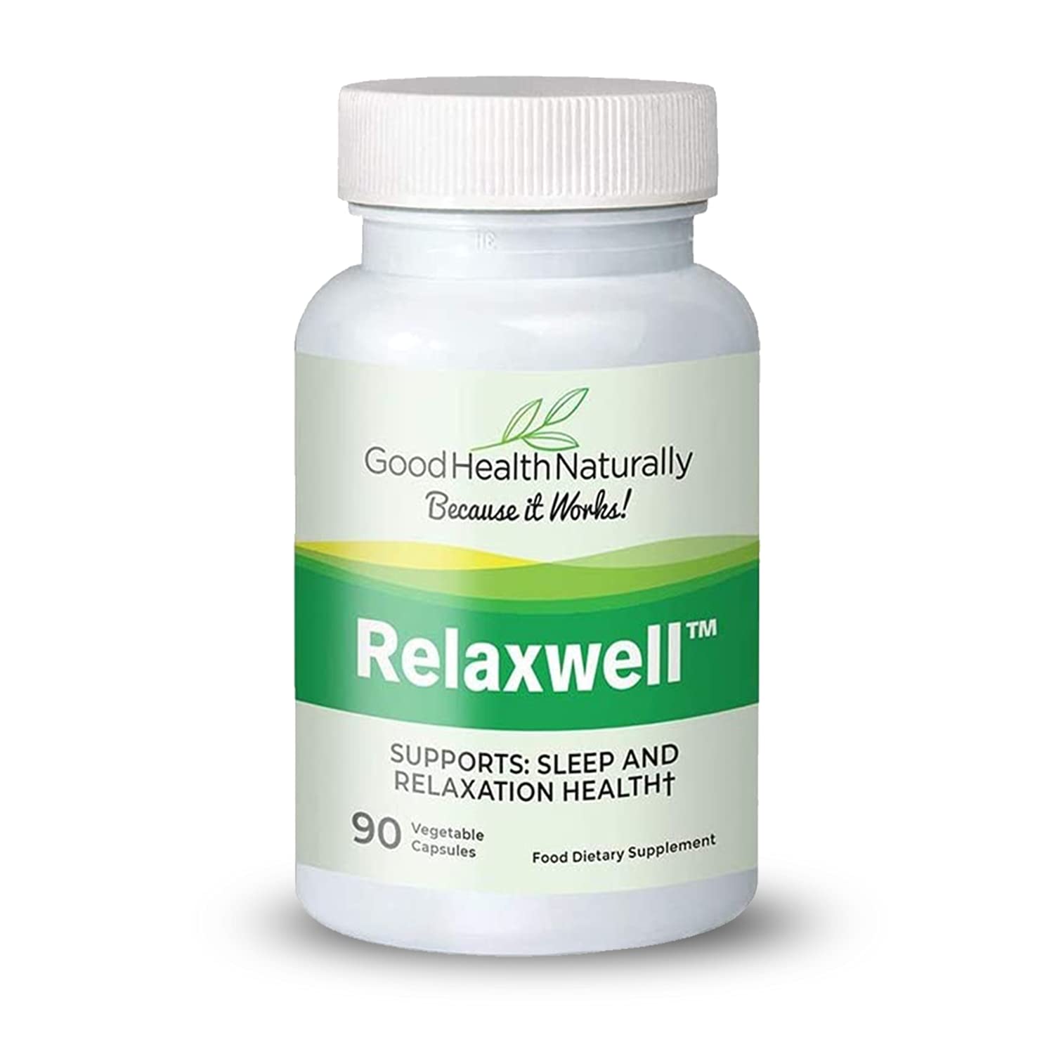 Good Health Naturally Relaxwell - Sleep Supplement, Anxiety Remedy | with Viitamin B - 90 Veggie Tablets