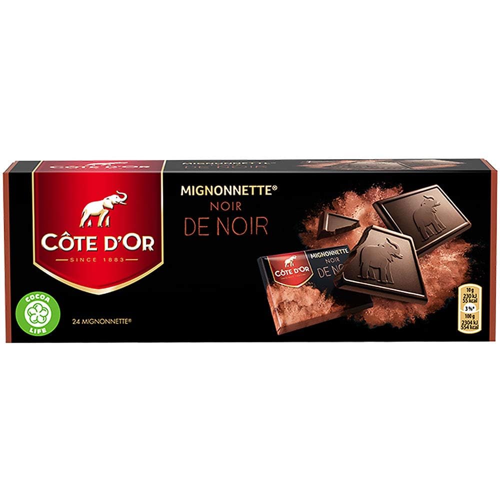 Cote D'Or - Mignonnette Premium Dark Chocolate Bar 24 Pieces 240g (Imported Belgium)