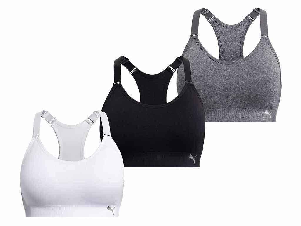 PUMAWomen Sports Bra, 3-Pack