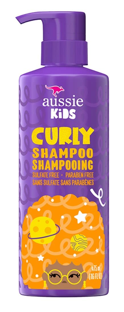 Aussie Shampoo Kids Curly 16 Ounce (475ml) (Pack of 2)