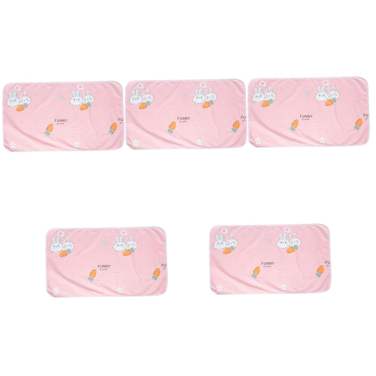 VICASKY5pcs Mattress Protective Urine Cot Waterproof Mattress Mattress Mattress Pee Bassinet Potty Washable Cotton Pink