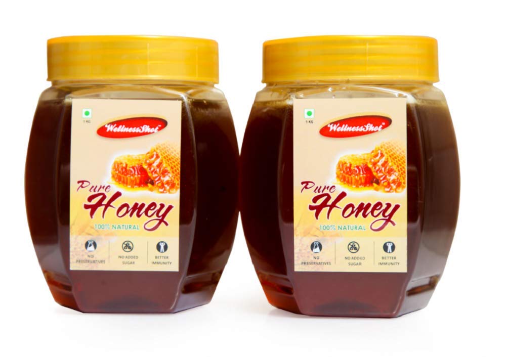 Wellness Shot Pure Honey, 1Kg Twin Pack