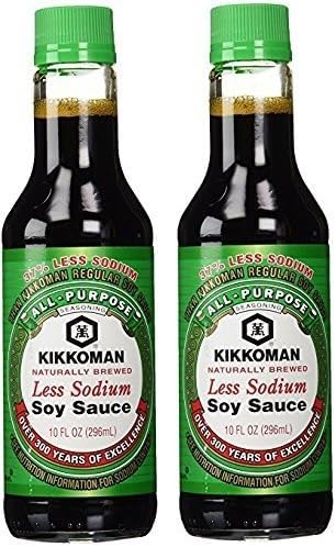 Japanese Less Salt, Low Sodium Soy Sauce, 10 Fl Oz (Pack of 2)