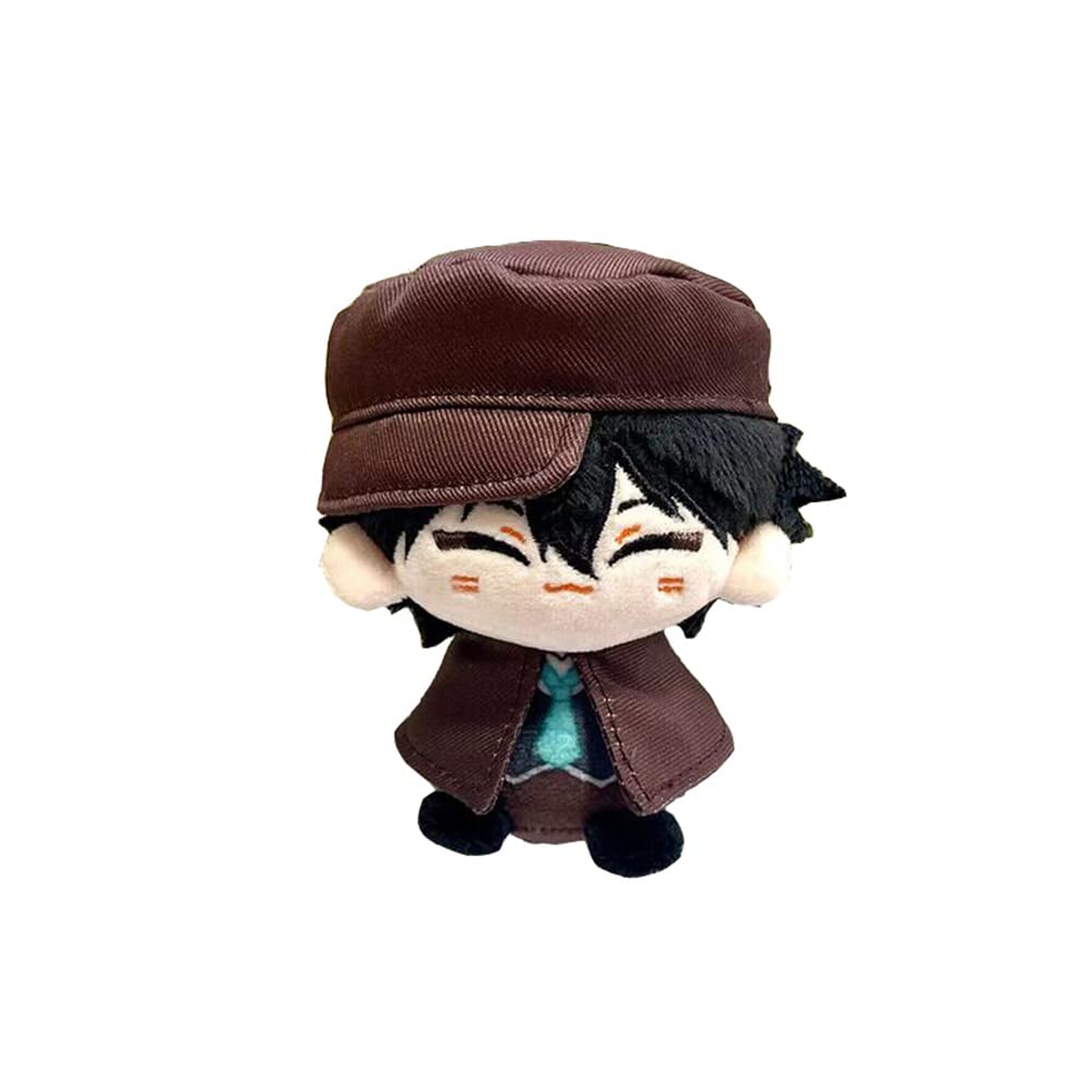 Anime Plush Doll Dazai Osamu Nakahara Chuuya Edogawa Rampo Mini Pendant Keychain Cute Toy Kids Gift（Edogawa Rampo ）