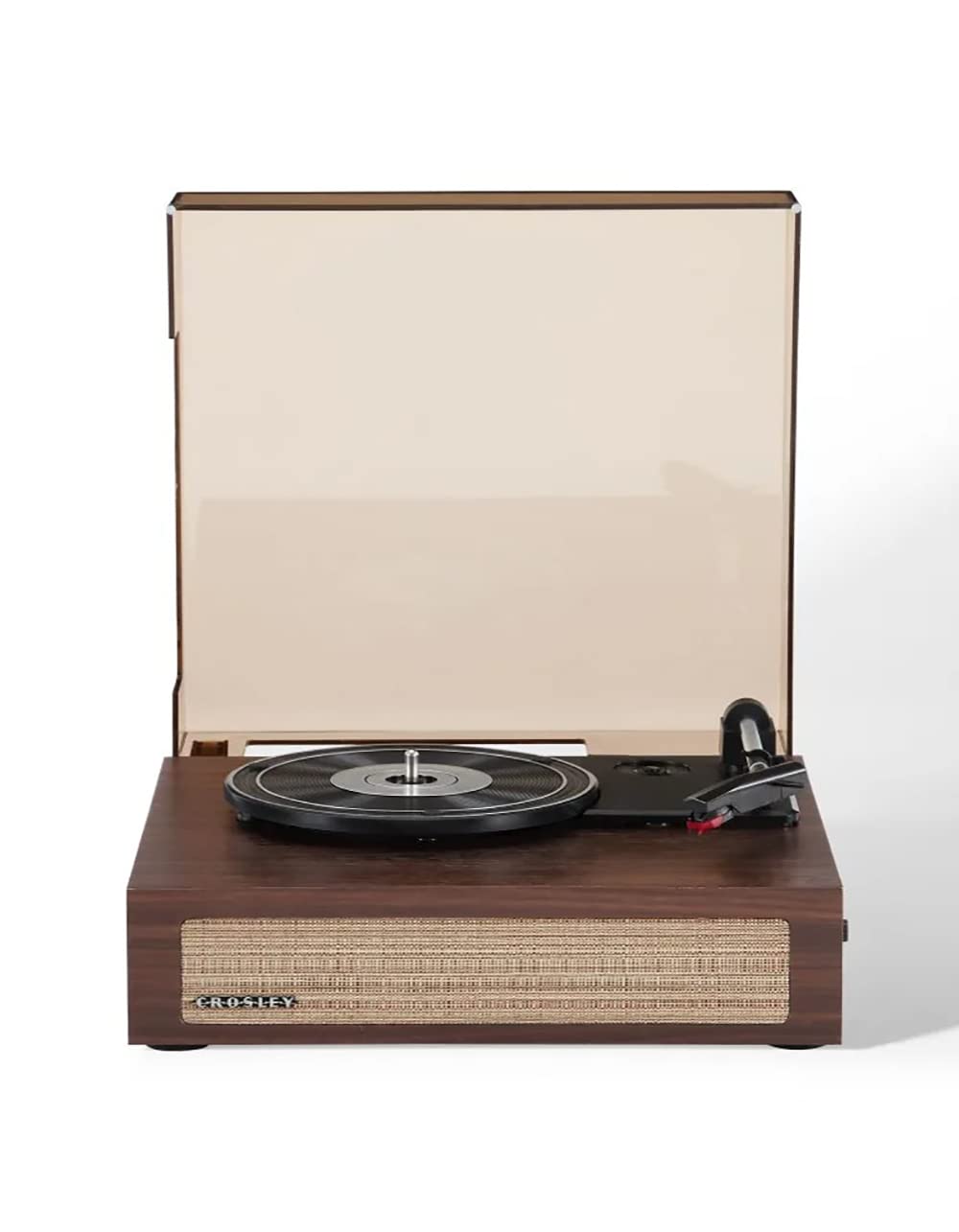 Crosley CR6042A-WA Scout 3-Speed Bluetooth Turntable with Built-in Speakers, Walnut