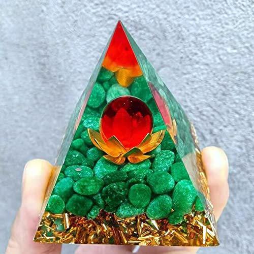 ycyingcheng Pyramid Ogan Crystal Energy Tower Nature Reiki Chakra Crushed Stone, Natural Pyramid Ogan Crystal Energy Tower Energy Healing Reiki Chakra Crushed Stone Jewelry Home Office, 6cm (A)