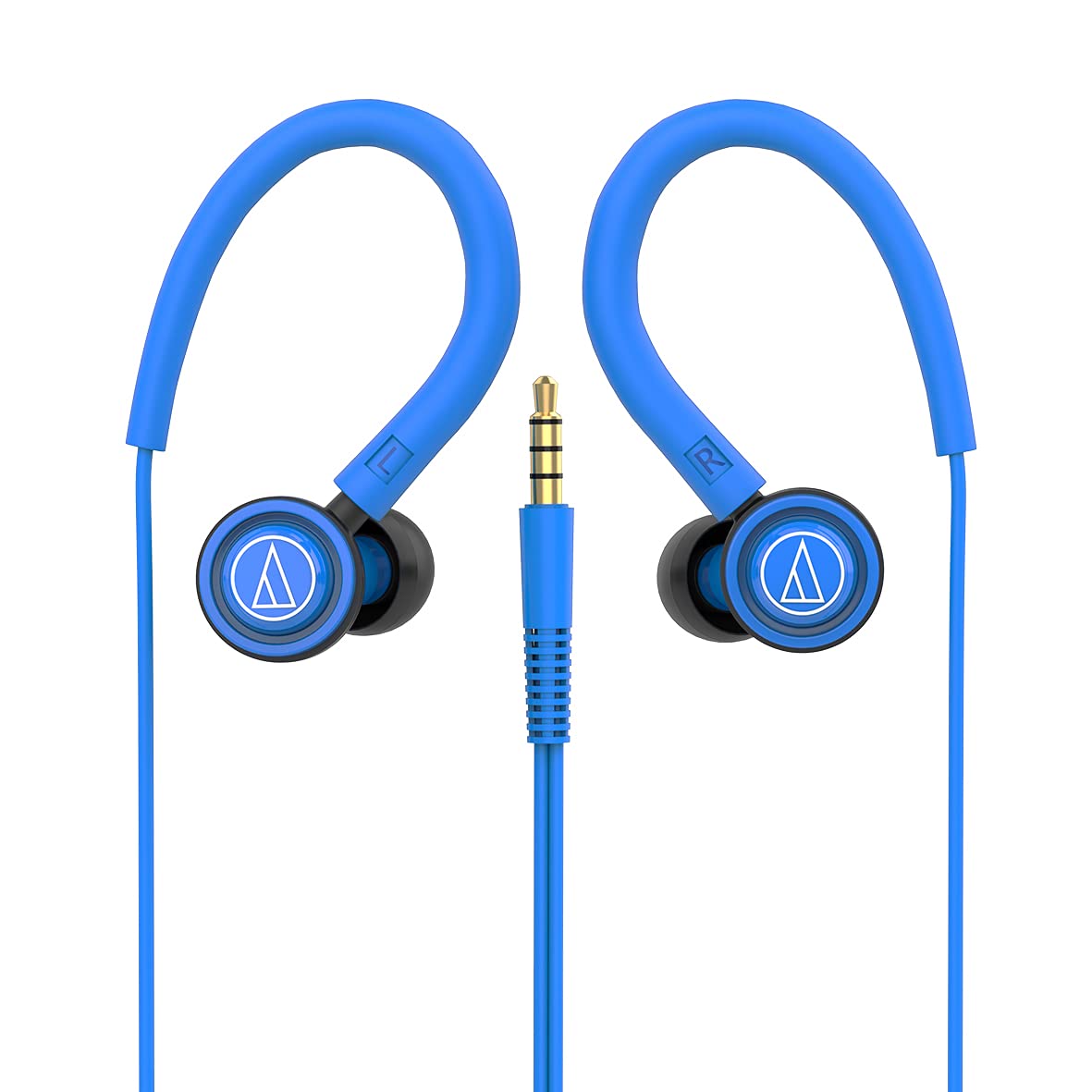 Audio-Technica COR150IS BL Sonic Sport in-Ear Wired Earphone with HD Sound 8.5mm Powerful Drivers Sound Isolation & in line Controls with Mic (Blue)